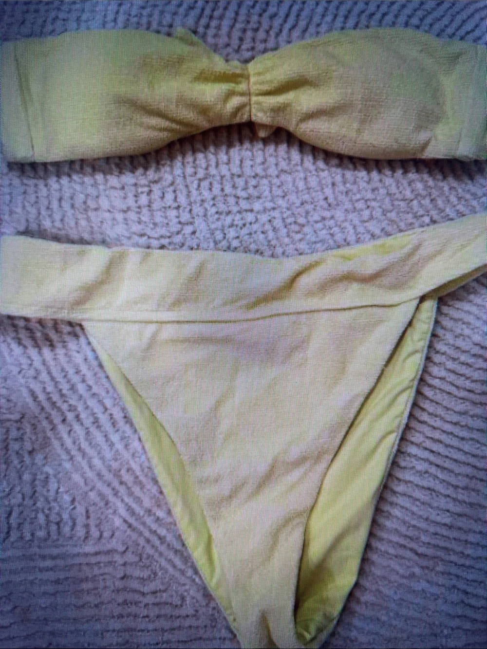 Strapless Yellow Bikini Set - Women Intimates & Sleepwear